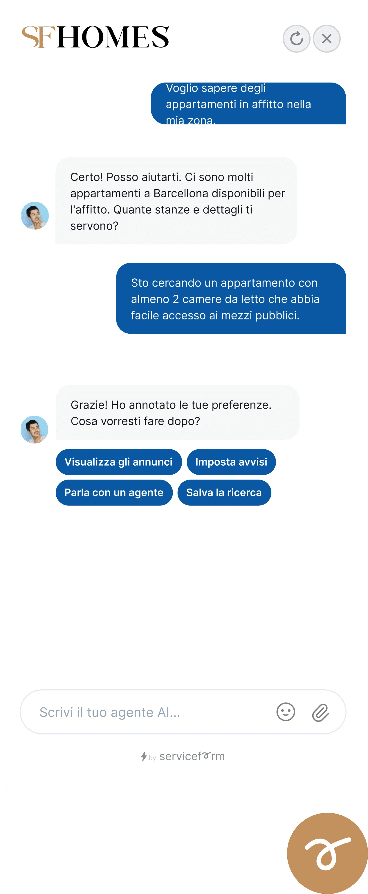 Live chat